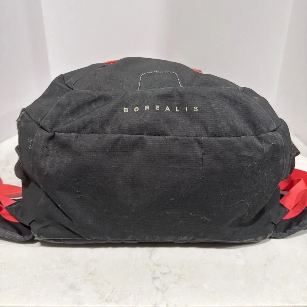 North Face Backpack Borealis Gray Pink Coral Backpack. see Description.